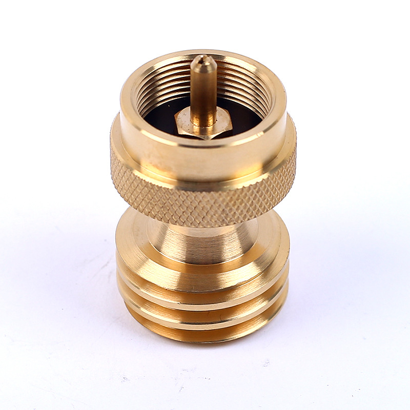 Home Cooking Gas - Nordamerikanischer Standard-Propan-Tankadapter, Messing-Adapter, Konverter, Universal-Gasflasche, 1