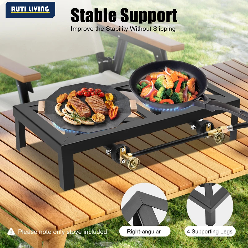 Tragbarer 1/2-Brenner Outdoor- – Home Cooking Gas Bewertung und Preis