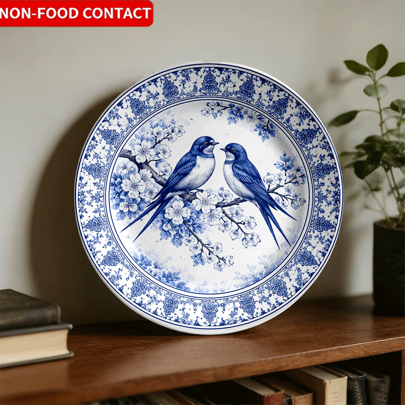 Dekorativer Teller mit blau-we – Home Cooking Recipes Bewertung und Preis