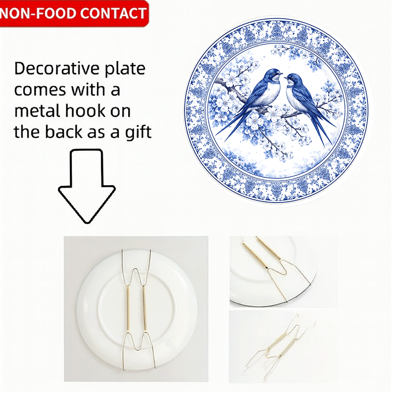Dekorativer Teller mit blau-we – Home Cooking Recipes Bewertung und Preis