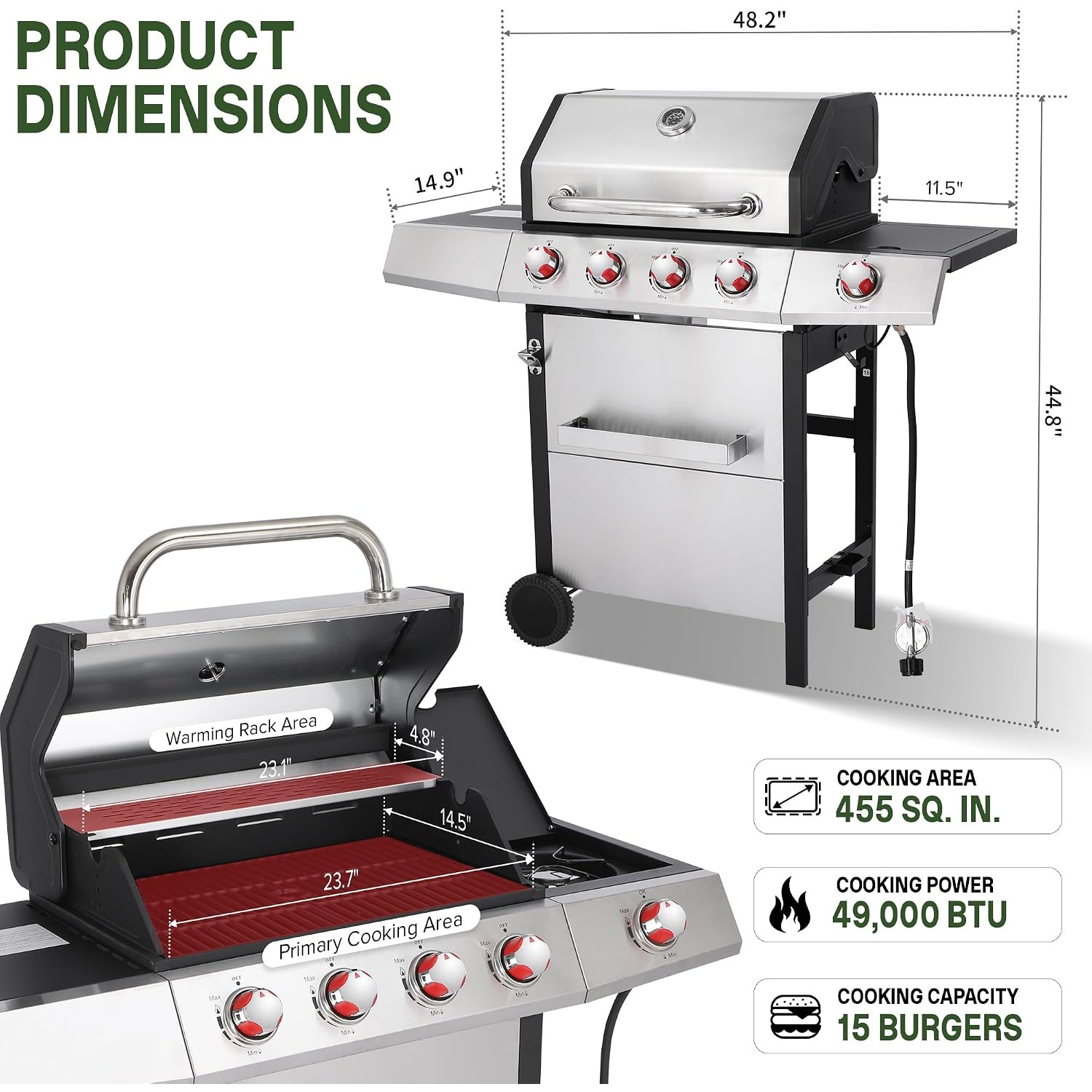 Gas- und Holzkohlegrill-Kombin – Home Cooking Gas Bewertung und Preis